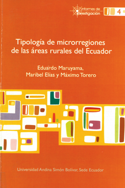 Tipología de microrregiones de las áreas rurales del Ecuador