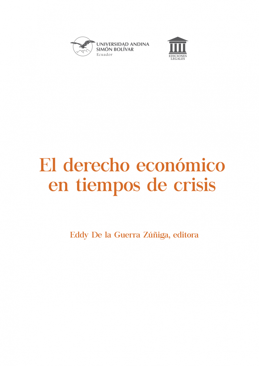 El derecho económico en tiempos de crisis – Librería UASB-E