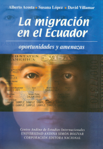 La migración en el Ecuador: Oportunidades y amenazas